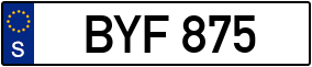 Truck License Plate